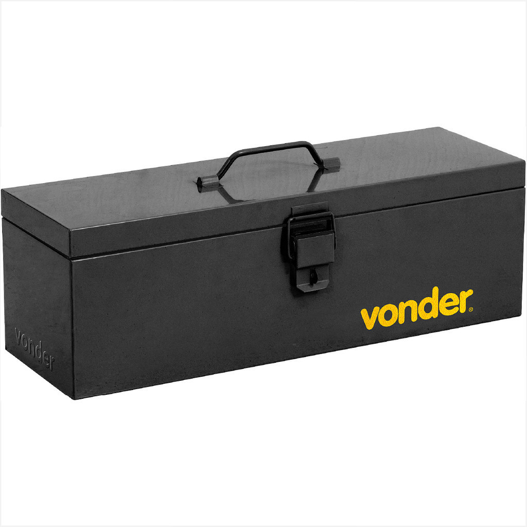 Caixa Metálica Tipo Baú com Bandeja 50 x 16 x 17 cm - Vonder