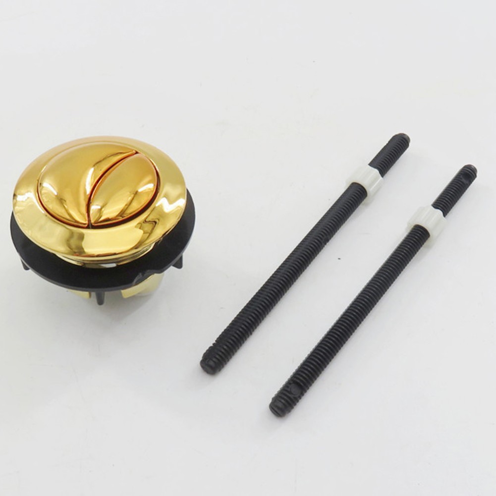 Junho Novo ❤️ Botão De Pressão De 38mm Gold Toilet Push Button Para Descarga Dupla Da Válvula De Superior Mecânica