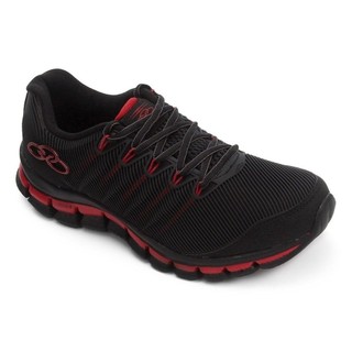 Tênis Olympikus Dynamic Masculino - Preto e Vermelho em Oferta na Shopee