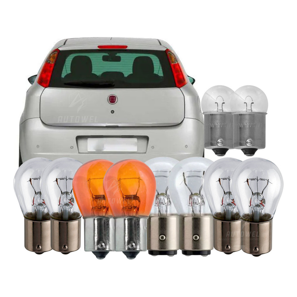 Lâmpadas Lanterna Traseira Fiat Punto Palio Idea Linea Mobi