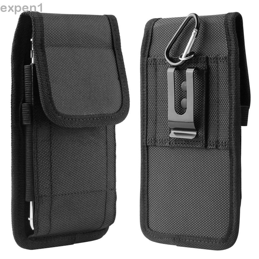 Bolsa De Cintura Para Telefone Com Clipe Cinto Suporte Preto Celular
