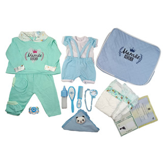 Enxoval Bebê Reborn Menino 2 Trocas de Roupa  + Bolsa Luxo em Oferta na Shopee