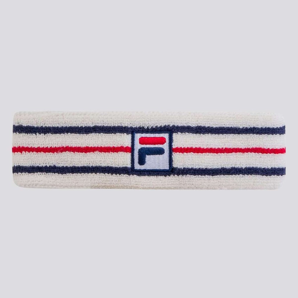 Testeira Fila Vintage Off white e Marinho