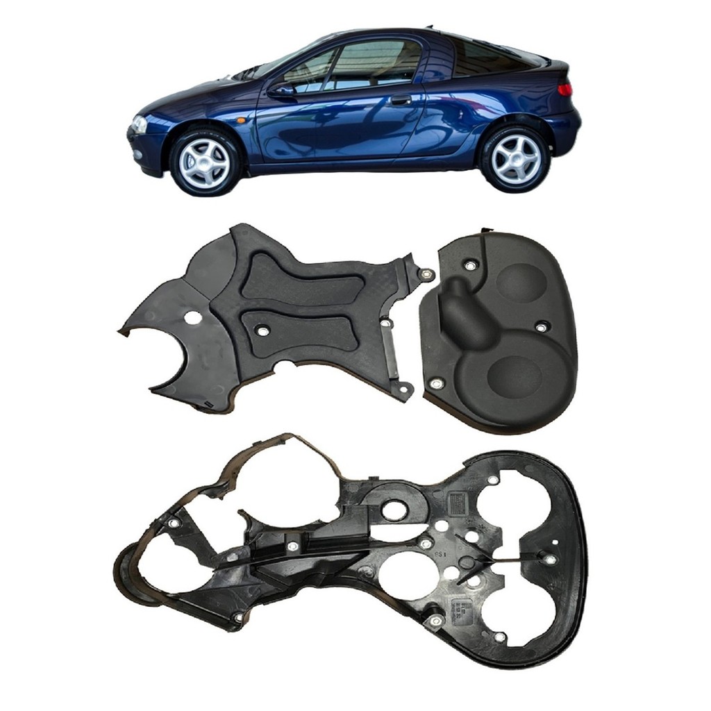 Kit 3 Capas Proteção Correia GM TIGRA Motor 1.01.6 16v Interna, Externa Superior e Inferior