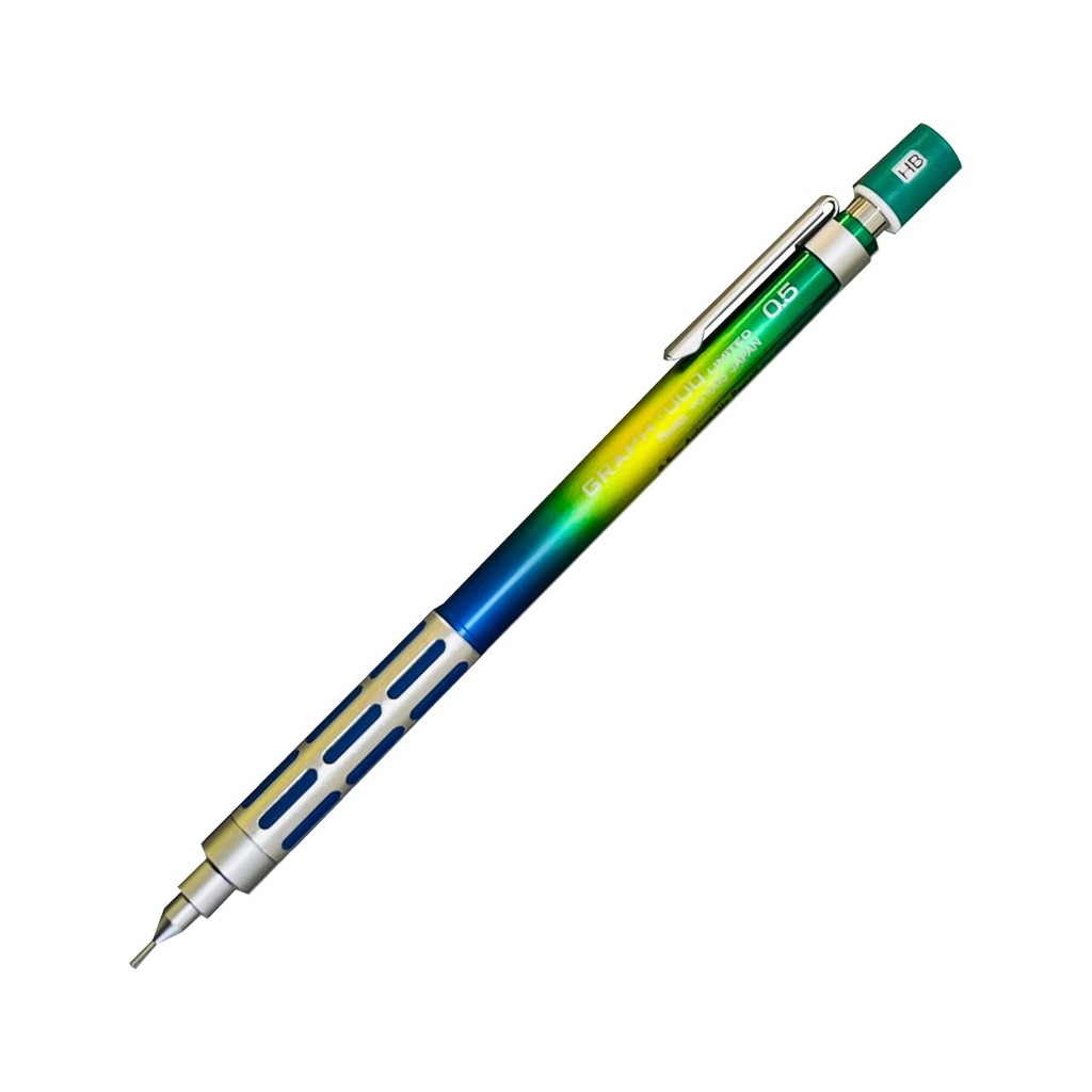 Lápis Pentel Graph 1000 0,5mm2022 Coreia Edição Limitada Verde/Amarelo/Azul [Enviado diretamente do Japão]