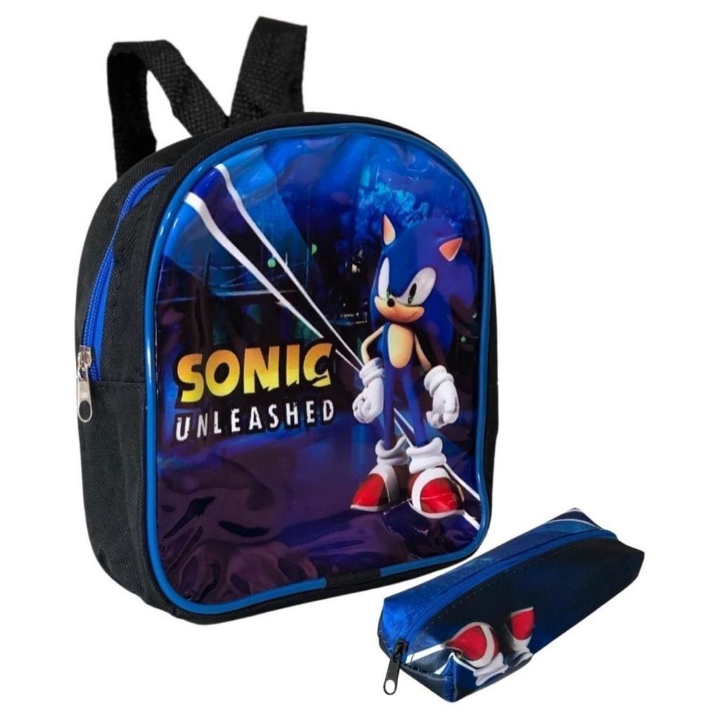 Estojo + Lancheira Infantil Para Meninos Sonic - Envio Imediato em Oferta na Shopee