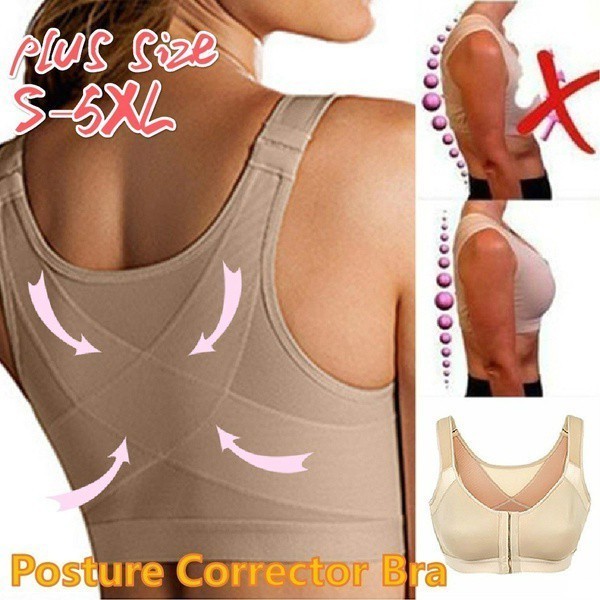 2024 As Mais Recentes Posturas Femininas Sem Fio Sutiã Corretor Volta Suporte Elevador Roupa Interior Yoga XXS-5XL em Oferta na Shopee