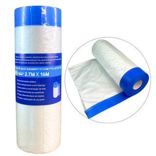 Filme de Mascaramento Eletrostático Com Fita Crepe Azul ZenTech em Oferta na Shopee