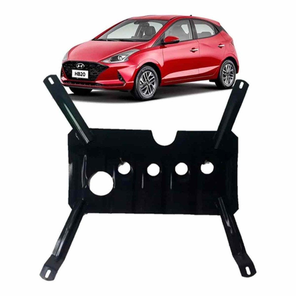Protetor de Cárter em Aço Hyundai HB20 Hatch Sedan 2013 a 2025 Protetor de Motor e Câmbio em Oferta na Shopee