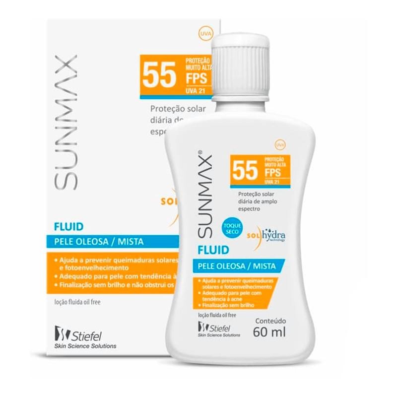 Protetor Solar Sunmax Fluid FPS55 60ml