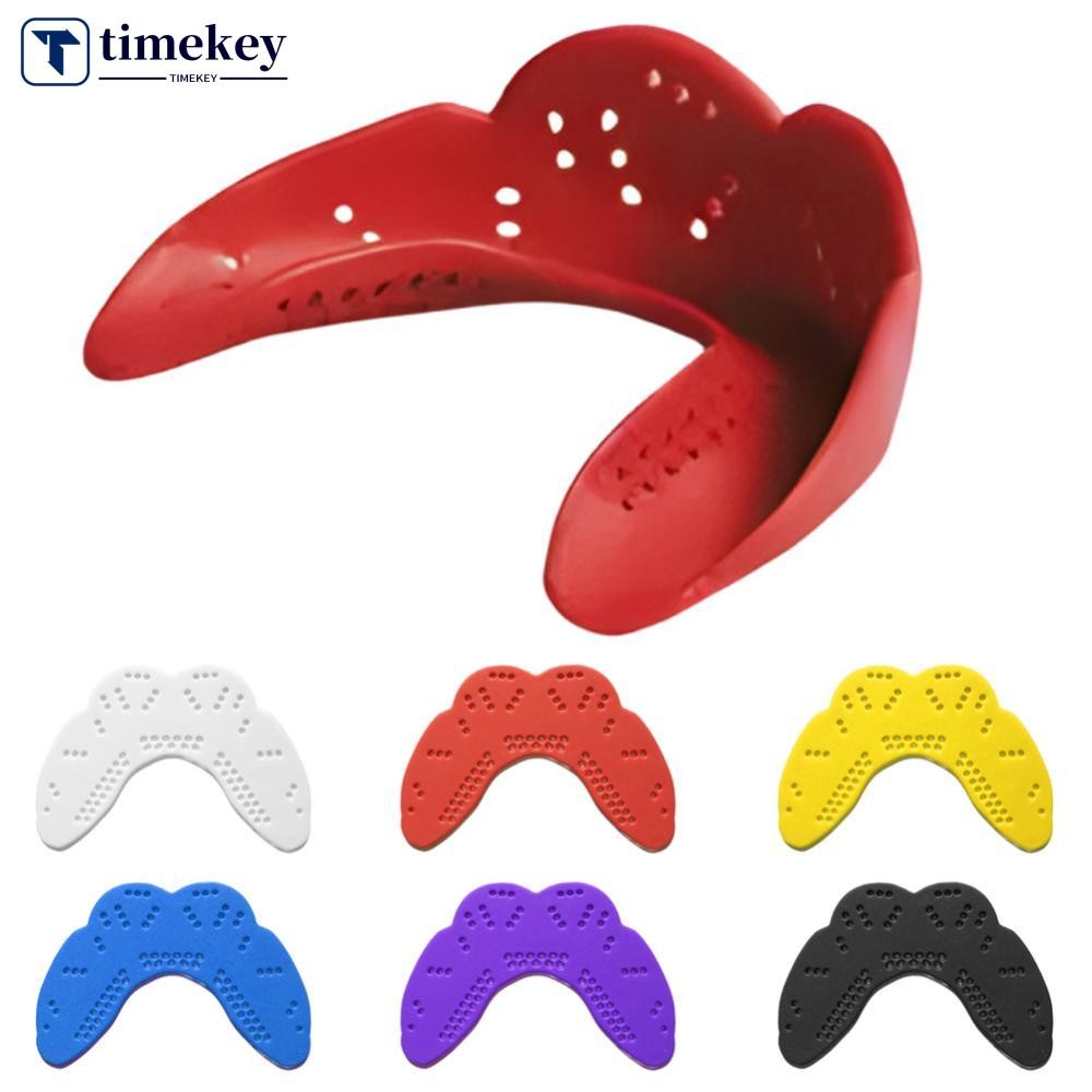 TIMEKEY Masculino Feminino Boxe MMA Esportes Protetor Bucal Capa De Dentes Atletas Lacrosse Dental Para Basquete Futebol