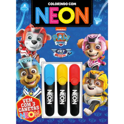 Patrulha Canina Colorindo com Neon