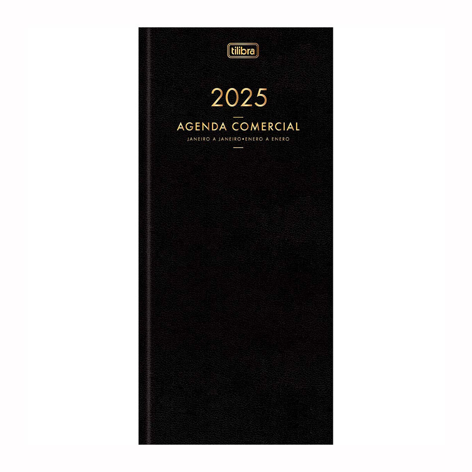 Agenda executiva costurada diária Comercial 2025 Tilibra - Stationery