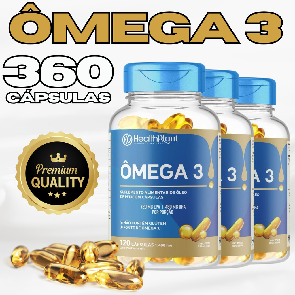 Ômega 3 120 Cápsulas - Comprar com Melhor Preço em Suplementos Alimentares