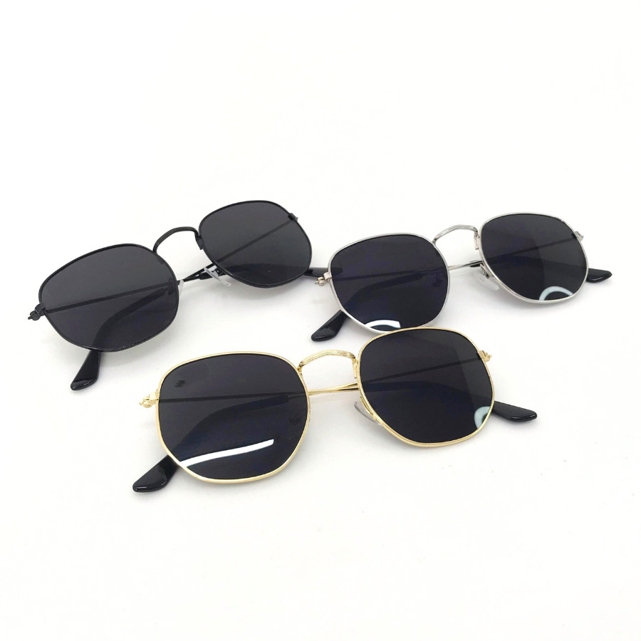 Óculos de sol infantil Kids Hexagonal  Proteção UV400 Armação Leve e Resistente em Oferta na Shopee