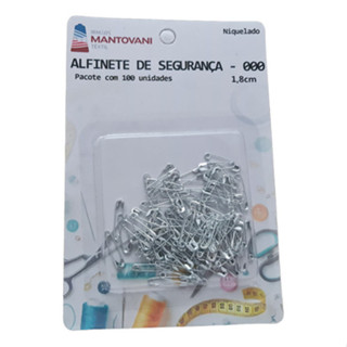Alfinete De Segurança Pacote Com 100 Unidade Tamanho 1,8cm em Oferta na Shopee
