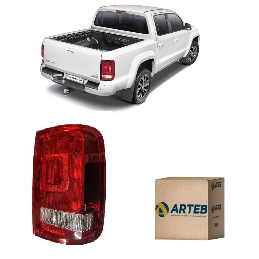 Lanterna Traseira Original Amarok 2010 2011 2012 2013 2014 2015 2016 2017 2018 Lado Direito Passageiro Arteb