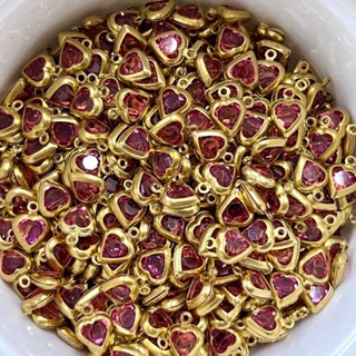 Pingente Coração De Cristal Para Bijuterias - 8mm -20pcs Dd -BINBIN em Oferta na Shopee