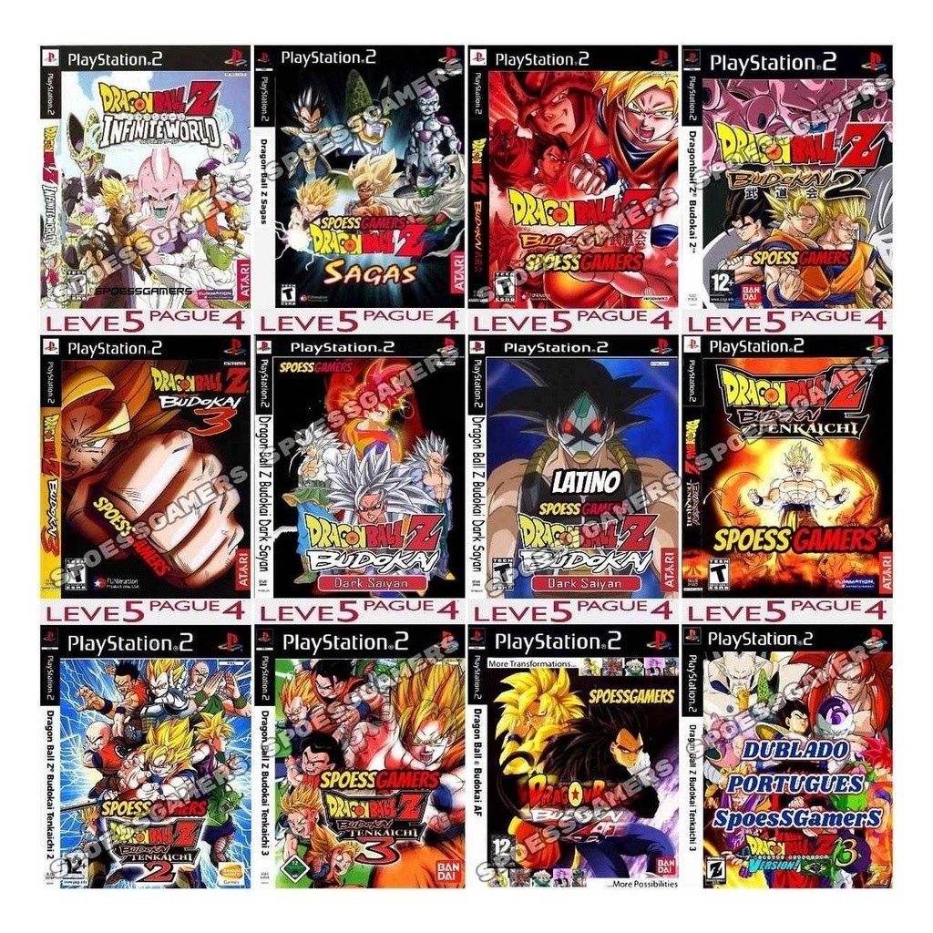 Jogo Ps 2 2 s Dragon Ball Mods  Sua Escolha Veja Listas M