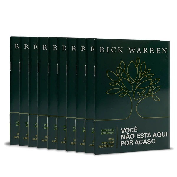 KIT Com 10 Unidades | Você Não Está Aqui por Acaso | Rick Warren