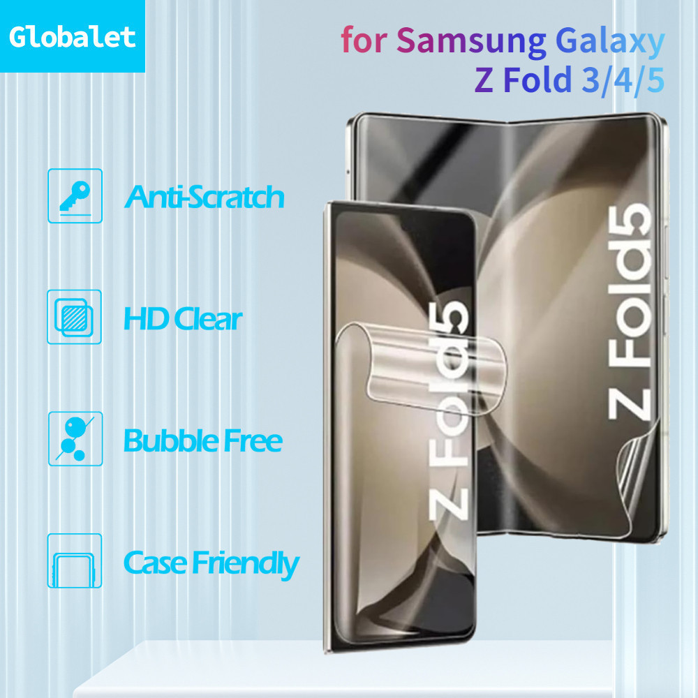 Globalet [60s SELF-HEALING] Filme Hidrogel Para Samsung Galaxy Z Fold5 Fold 4 3 Protetor De Tela Transparente ZFold 5 Fold3 4