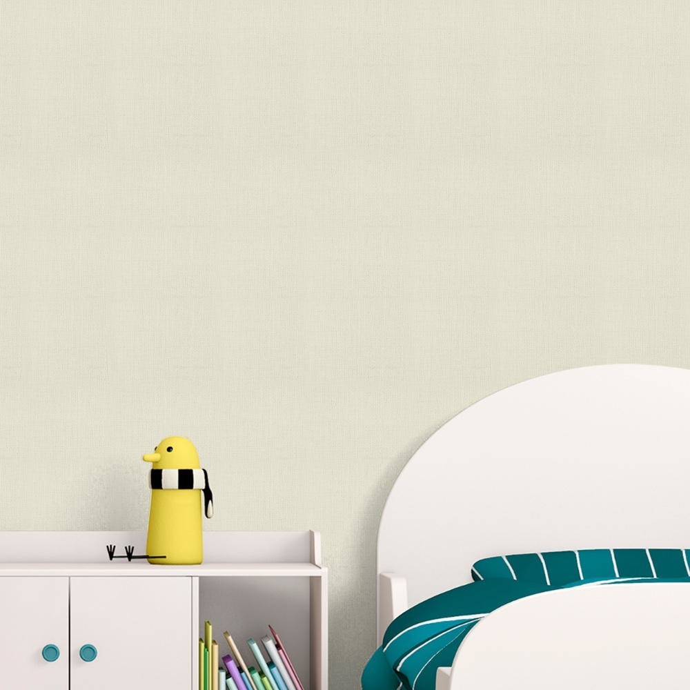 Papel de Parede Adesivo Lavavel Texturizado Linho Bege 5M