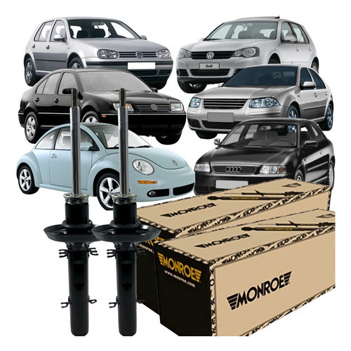 Kit Amortecedor Monroe Dianteiro Audi A3 1998 2006 - Spare Parts and Accessories for Vehicles