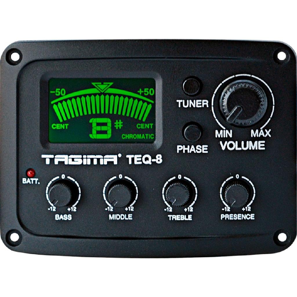 Captador Violão Tagima Teq-8 Afinador Equalizador 4 Bandas