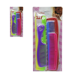 Kit Com 6 Mini Pentes De Plástico Para Viagens