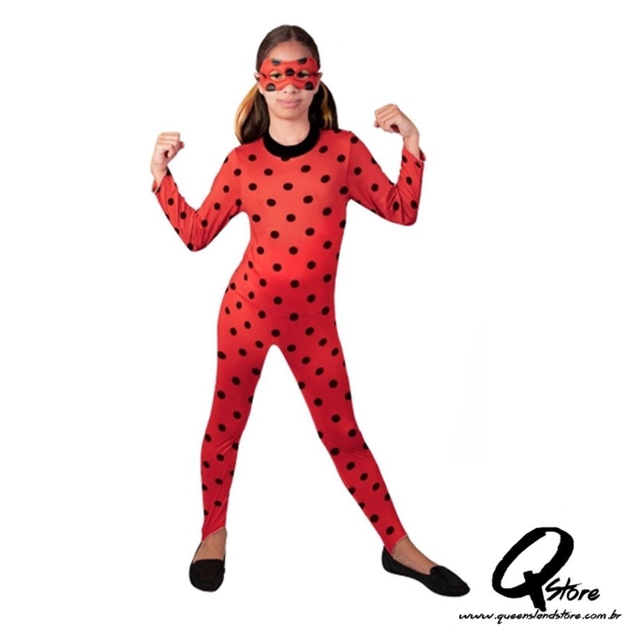 Fantasia Ladybug Luxo Infantil  - Unidade