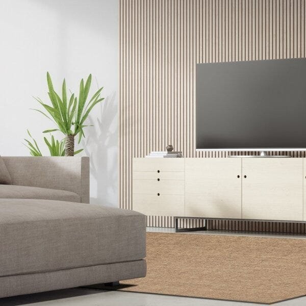 Tapete Sisal Natural 1,50Mx2,00M Liso Apaeb Bege Mesclado em Oferta na Shopee