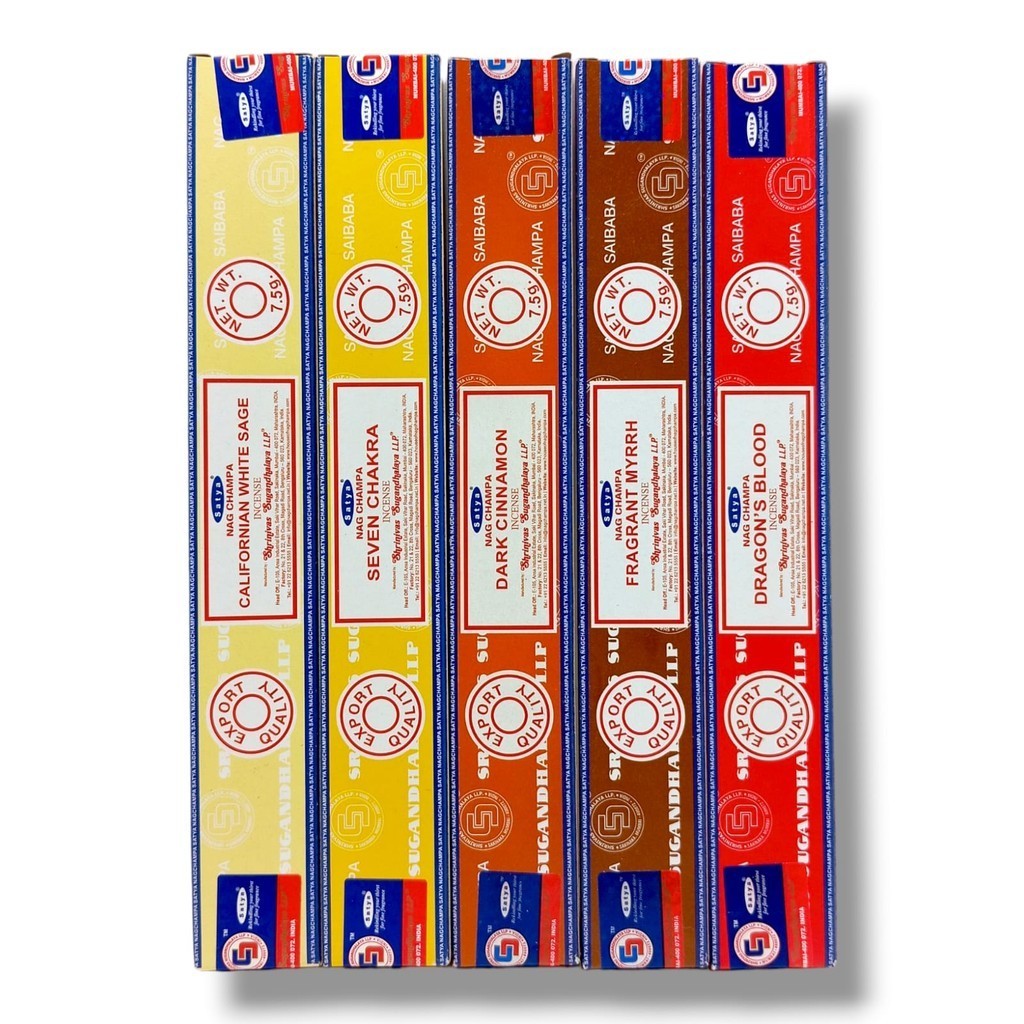 Kit Terra - Incenso Satya Massala Small c/ 5un em Oferta na Shopee