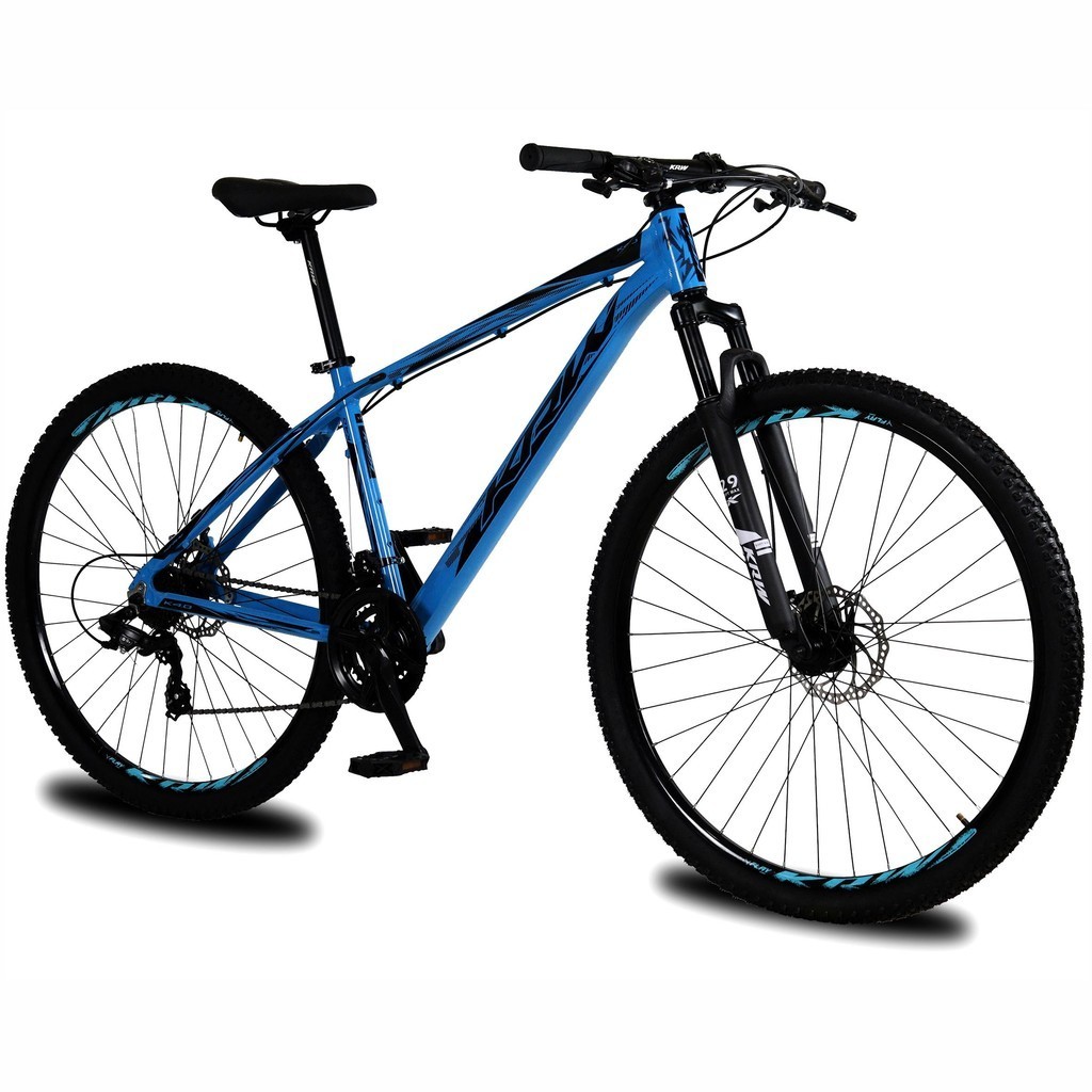 Bicicleta aro 29 KRW Alumínio 21 Velocidades Freio a Disco Suspensão dianteira Mountain Bike KR14 em Oferta na Shopee