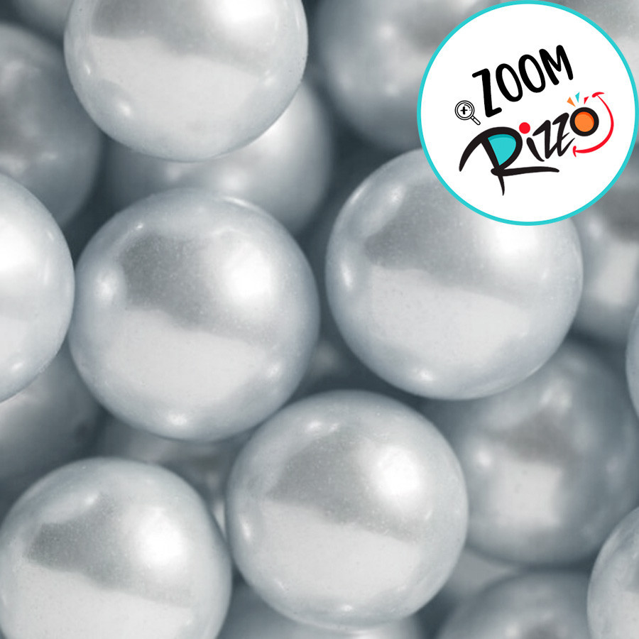 Mini Confeito - Pérolas Prata G - 60 gramas - 1 unidade - Abelha Confeiteira - Rizzo