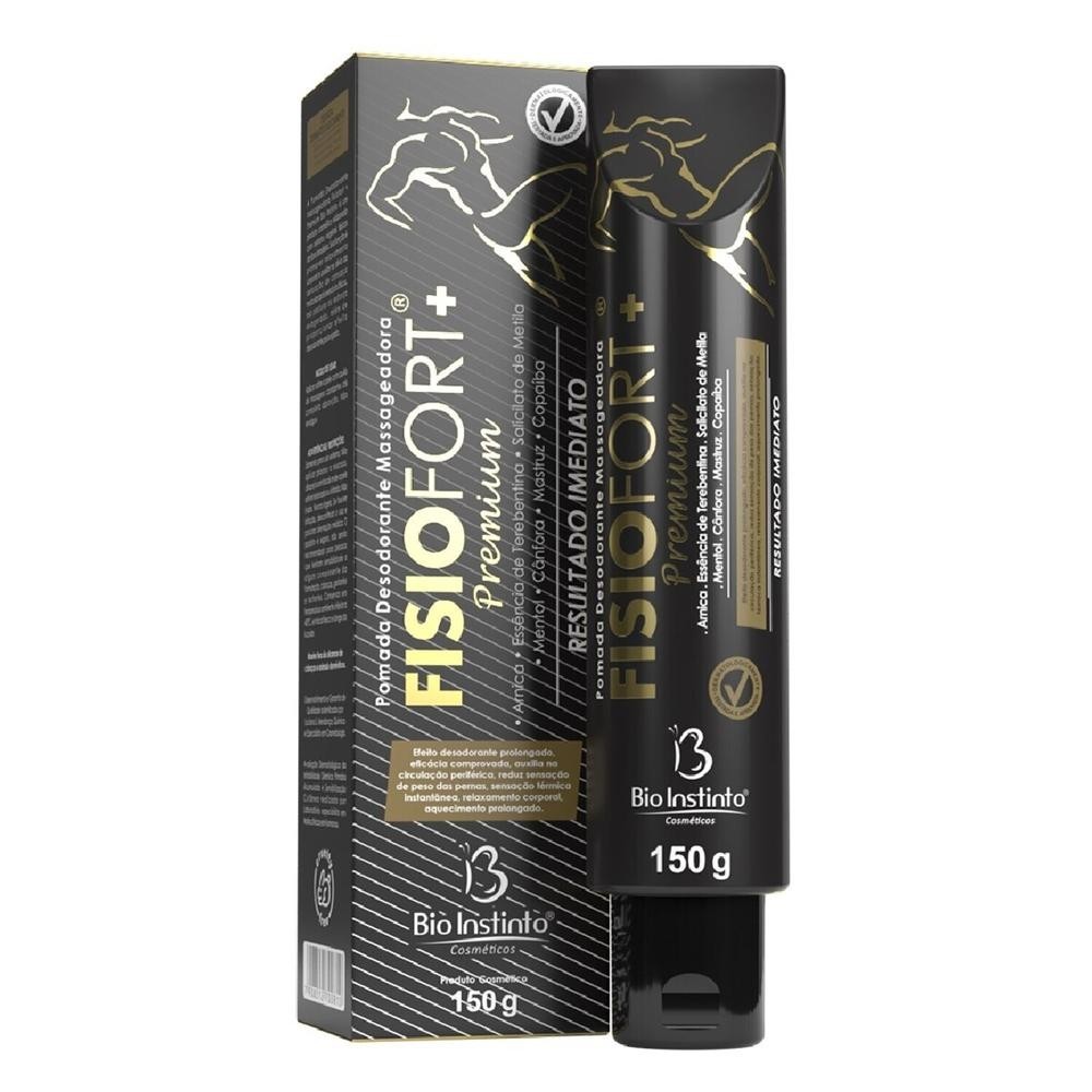Pomada Desodorante Massageadora Bio Instinto Fisiofort+ Premium 150g em Oferta na Shopee