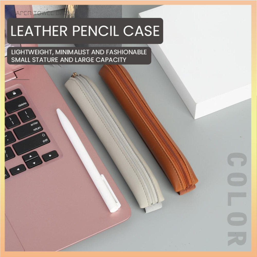 Novo Porta-Lápis De Couro Pu Livro De Anotações Elástico De Borracha Clip Para Canetas De Escritório Portátil Laptops em Oferta na Shopee