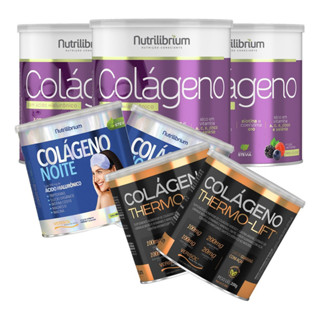 Kit 3x Colágeno Verisol + 2x Colágeno Thermo Lift + 2x Colágeno Noite Nutrilibrium em Oferta na Shopee