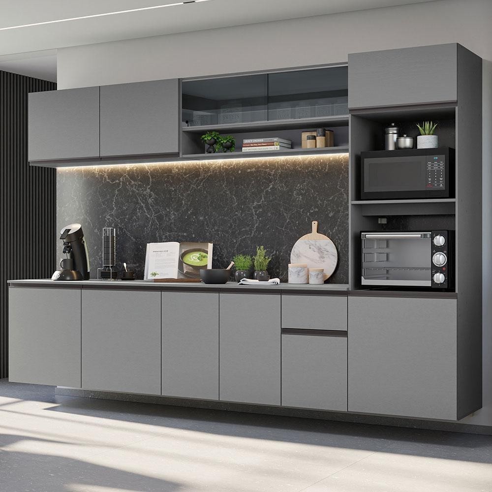 Papel De Parede Cinza Escuro 5M*45cm Autoadesivo À Prova De Óleo Decoração De Cozinha em Oferta na Shopee