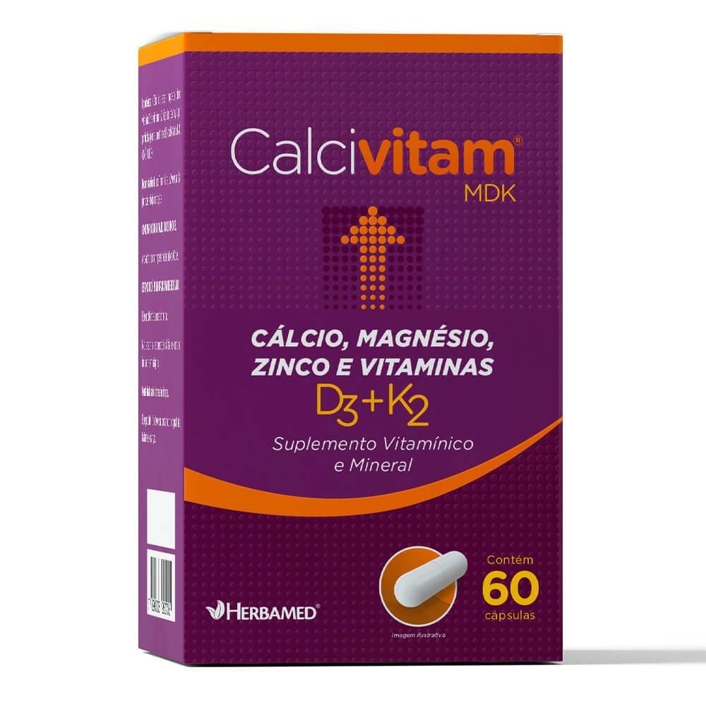 CALCIVITAM D3/K2 600MG COM 60 CÁPSULAS em Oferta na Shopee