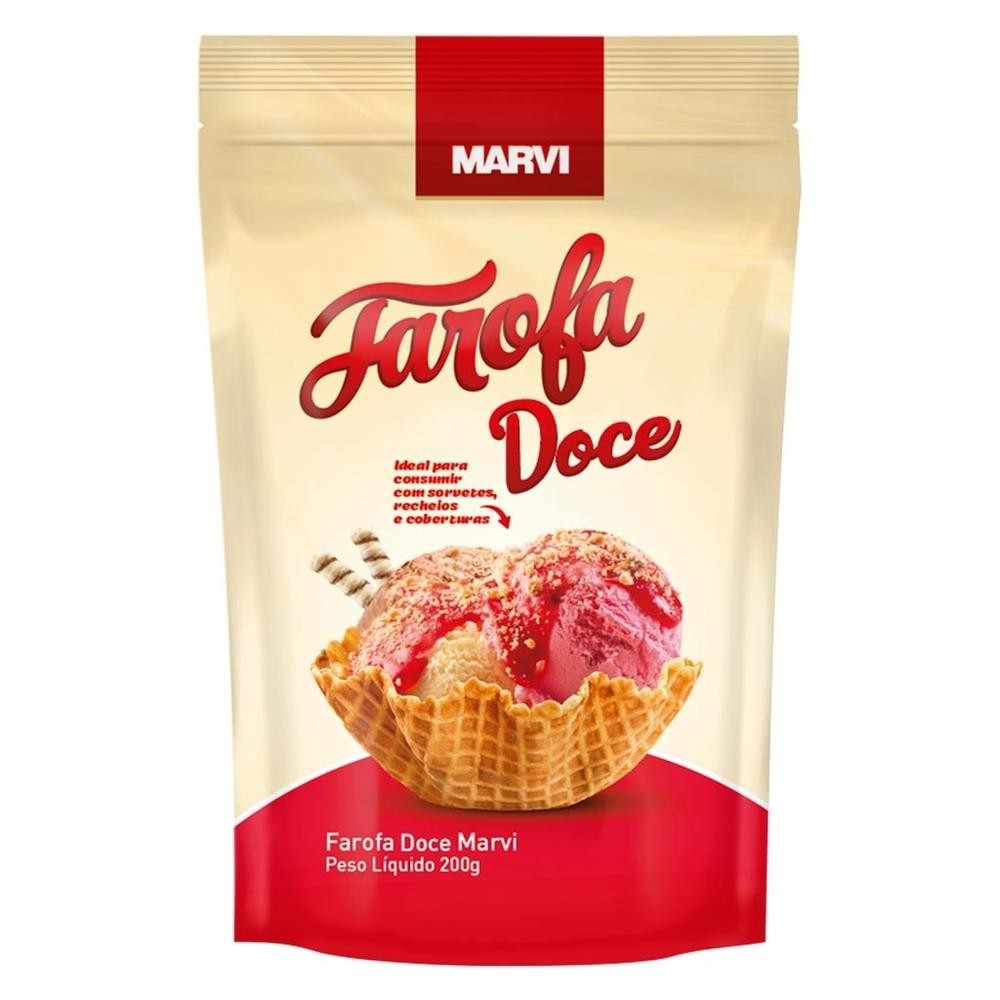 Farofa Doce Crocante 200g - Marvi em Oferta na Shopee