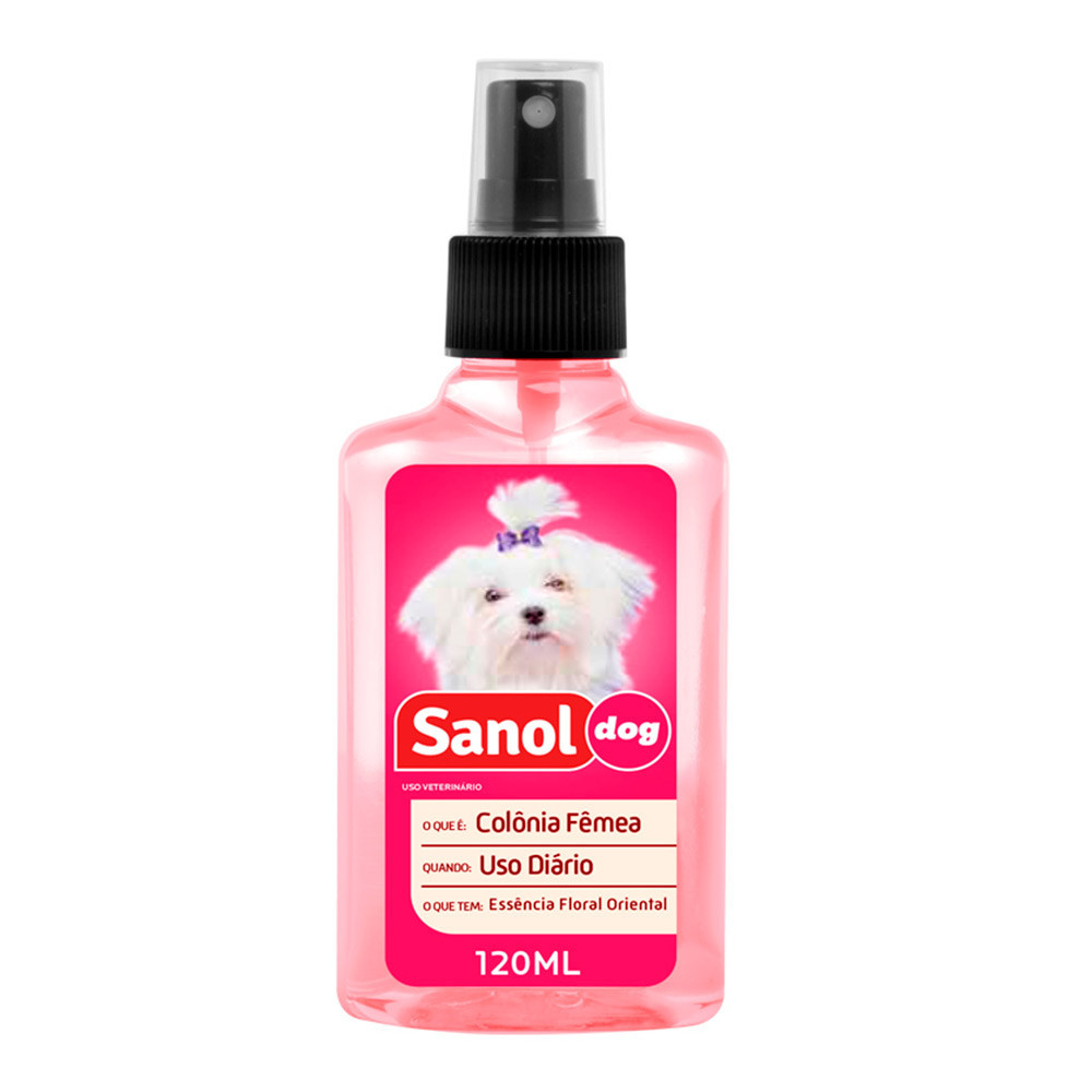 Perfume Sanol Dog Fêmea 120mL em Oferta na Shopee
