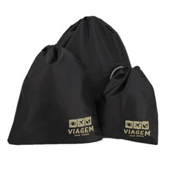 Kit Organizador de Malas para Viagem com 3 Peças Jacki Design