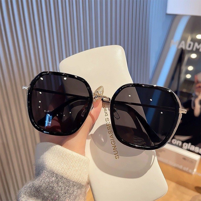 2024 Óculos De Sol HD Polarizados Femininos De Proteção UV Douyin Influenciador Online Xiaohongshu Same Sunglasses