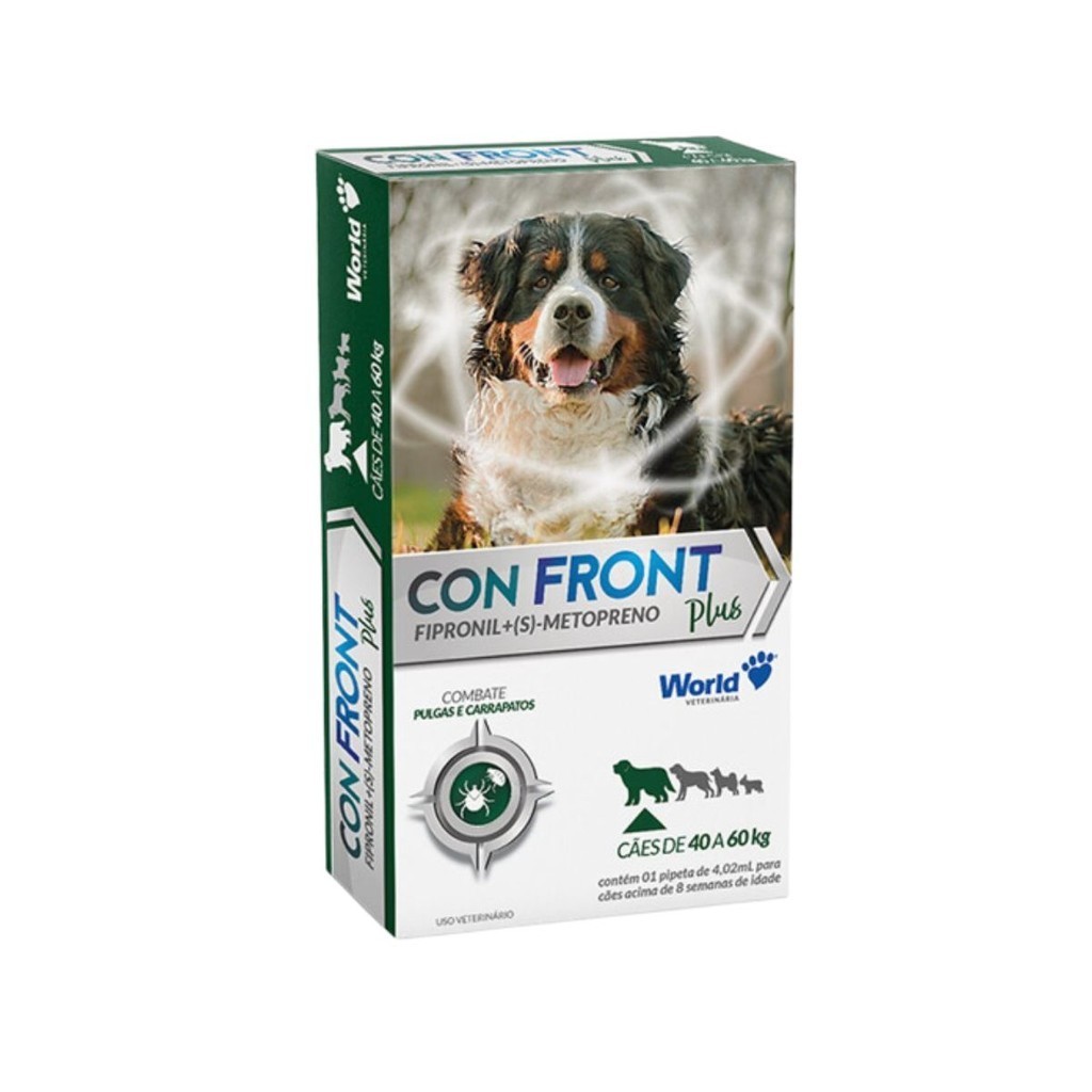 Confront Plus Cães 40 a 60kg Pipeta Antipulgas Fipronil em Oferta na Shopee