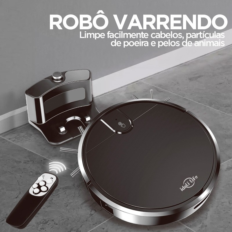 Aspirador de Pó Robô Inteligente Idali LIFE com Sensores Anti-queda — foto 2