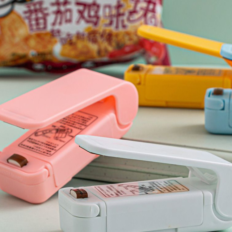 Mini Seladora Portátil Retangular Imã Lacrado Embalagens Plásticos A Pilha Para Cozinha Top Útil Multiuso WL-2316