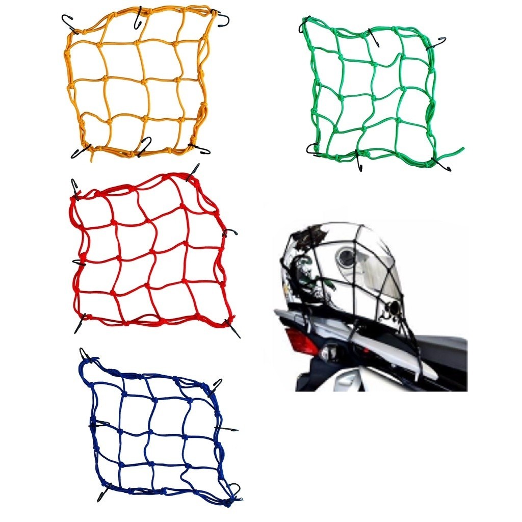 Elástico Rede Aranha P/ Capacetes e Carga 30x30cm Motos Bagageiro em Oferta na Shopee