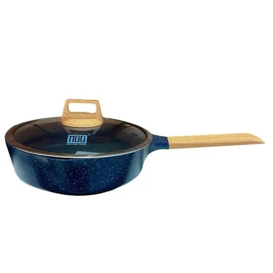 Frigideira Antiaderente Alumínio - Indução-Cerâmico c/ Tampa 16cm- MGC /Pode ser usada tanto em Fogão Convencional  como Fogão de Indução
