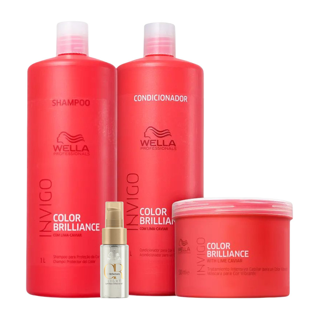 Kit Shampoos, Condicionador, Máscara e Oil Reflections Light em Oferta na Shopee