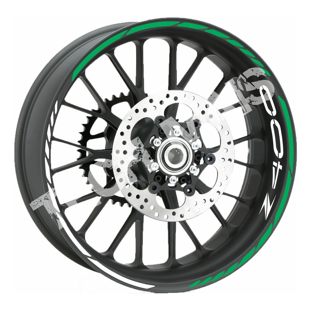 Adesivos Refletivo Rodas Friso Motos Kawasaki Z400 Z 400